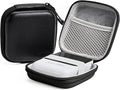 Portable Charger Case, Tech Pouch Travel Organizer, M, Black | Hard Shell Electronic Storage for MacBook Power Adapter, Charging Cords, USB Drives, Power Bank Laptop Accessories by Linpr