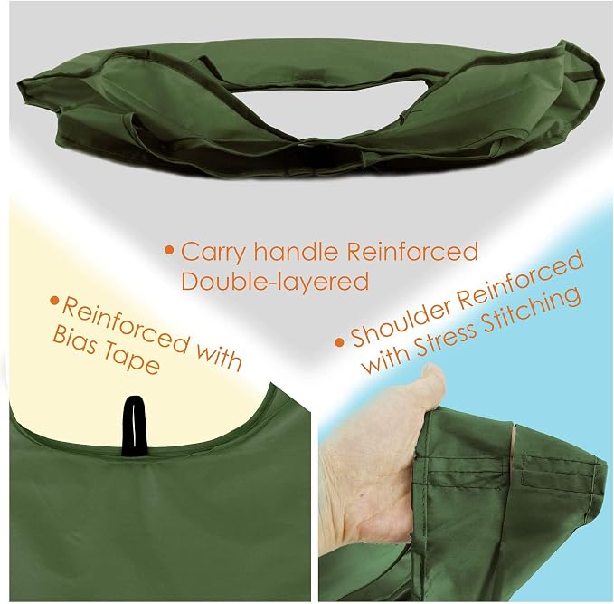 BeeGreen Dark Green Reusable Grocery Bags Bulk 10 Packs, Kitchen Reusable Shopping Bags 50LBS Large, Machine Washable Durable, Easily Foldable with a Storage Bag - Image 5