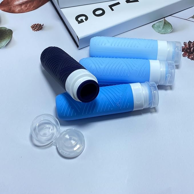 Travel Bottles for Toiletries, Silicone TSA Approved Bottles, Leakproof Shampoo & Toiletry Containers for Airplane, Vacation & Business Trips - Image 4