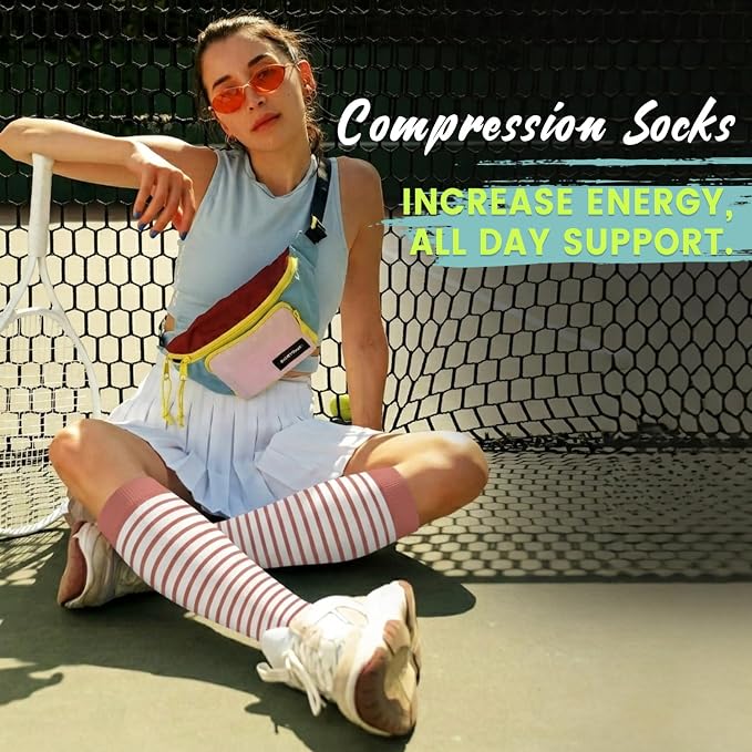 Copper Compression Socks 15-20 mmHg for Men & Women 8 Pairs – Circulation Support for Nurses, Travel, Running, Hiking, Soccer - Image 2