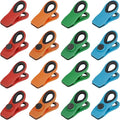Chip Clips, Magnetic Bag Clips with Air Tight Seal for Food Storage, 16 Pieces, Multicolor by TACGEA