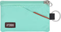 RFID Blocking Travel Wallet with Adjustable Lanyard, Small Nylon Zipper Pouch and Badge Holder for ID, Credit Cards, Cash, Keys, Commuters (Mint Aqua) by APTENSKO