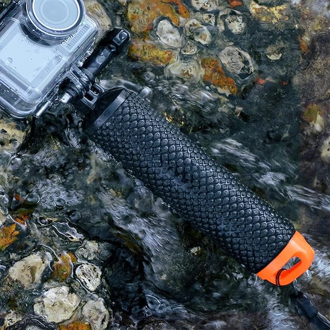Handler Floating Grip Underwater Stick Pole for Action Camera Orange - Image 2