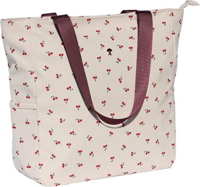 ESVAN Original Floral Water Resistant Large Tote Bag Shoulder Bag for Gym Beach Travel Daily Bags Upgraded - Image 2