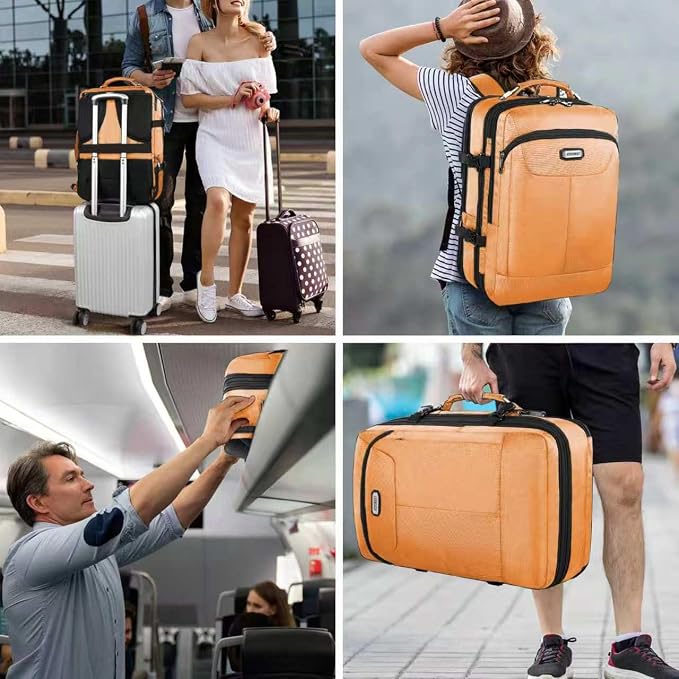 VECKUSON 50L Carry-On Backpack, TSA Approved for Flights, Extra Large Gaming & Travel Laptop Bag, 3 Packing Cubes, RFID Anti-Theft, Heavy Duty Weekender for Men & Women - Image 6