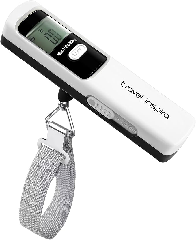 travel inspira Luggage Scale, Travel Essentials, Portable Digital Hanging Baggage Scale for Travel, Suitcase Weight Scale - Image 4