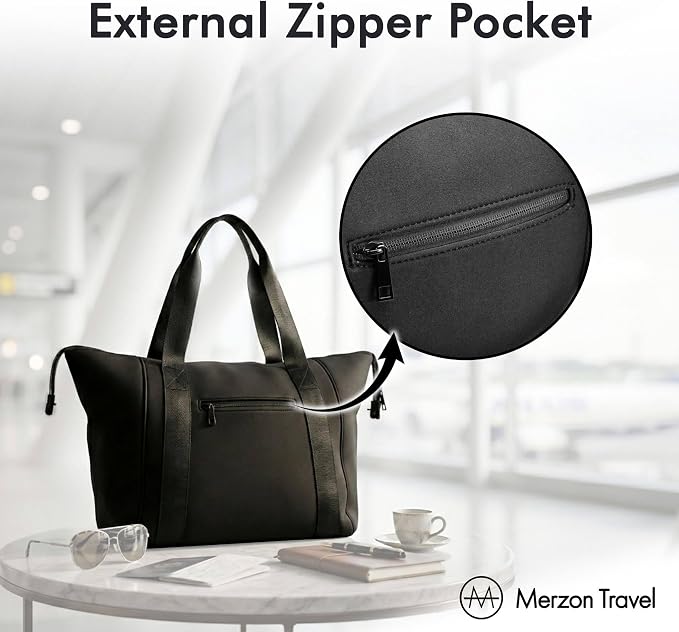 All Day Duffle | 11L | Fits 11-Inch Tablet | NTB-713 Black | Sturdy Neoprene, 12.0 Inches x 6.0 Inches x 7.5 Inches, Travel, Gym, Tote, Fits Under Airline Seat, TSA Friendly - Image 6