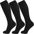 +MD 3 Pairs Bamboo Viscose Compression Socks for Women Men 15-20mmHg Knee High Support Stockings for Pregnancy Nurse Travel by MD