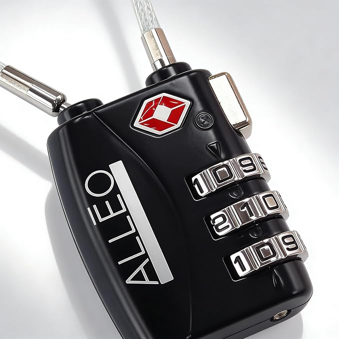 Alleo TSA Locks for Luggage 2 Pack Travel Locks TSA Approved - Secure Suitcase Lock with Combination Code. Good for Gym, Toolbox, Backpack and More - Image 7