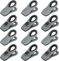 Chip Clips, Magnetic Bag Clips with Air Tight Seal for Food Storage, 12 Pieces (Gray) by TACGEA