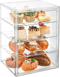 Pastry Display Case，4-Tier Adjustable Clear Bread Storage with Magnetic Door，Bread Box for Kitchen Countertop，15.7x11.8x9.8xinch (4 Tier-1 Pack) by beehomay