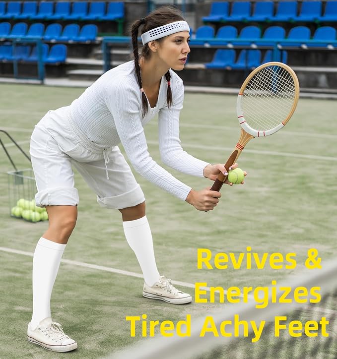 Compression Socks for Women & Men Circulation (4 Pairs) 15-20 mmHg is Best Support for Nurses Running Hiking Travel - Image 3