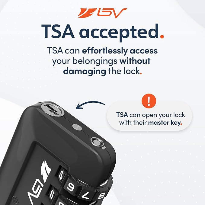 TSA Accepted Luggage Travel Lock, Set-Your-Own Combination Lock for School Gym Locker, Luggage Suitcase Baggage Locks, Filing Cabinets, Toolbox, Case (Black, 2 Pack) - Image 2