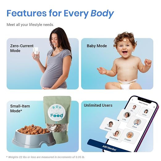 Etekcity Smart Scale for Body Weight, BMI, Body Fat, Bluetooth, Blue | Measures BMI, body fat, muscle mass and body composition, with Bluetooth app sync for convenient bathroom and home tracking - Image 7