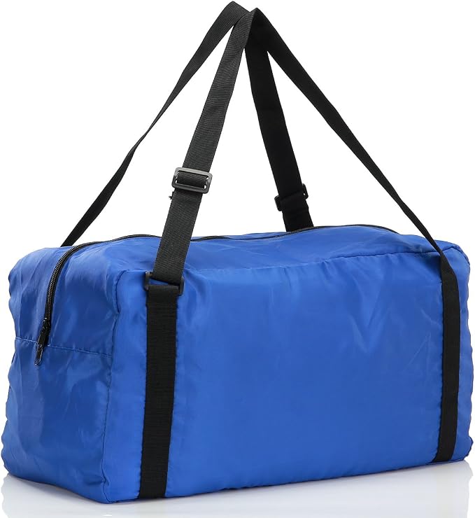 HOLYLUCK Foldable Travel Duffel Bag For Women & Men Luggage Great for Gym (Blue) - Image 3