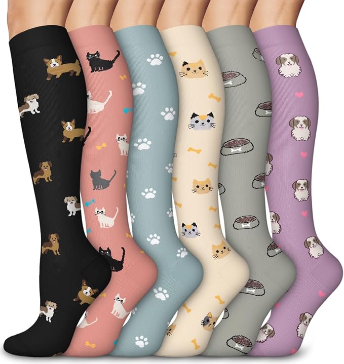 Aoliks Medical Compression Socks for Women & Men, Support Knee High Socks for Running,Nurses,Travel by Aoliks