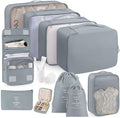 Packing Cubes 11 Set, Suitcase Organizers, Luggage Organizer Bags for Travel, Packing Cubes for Travel, with Toiletry Bag Essentials,Gray by Unknown