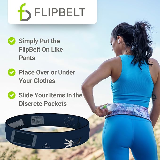 FlipBelt Classic Running Belt, Phone Holder for Running, Money Belt Pouch - Image 5