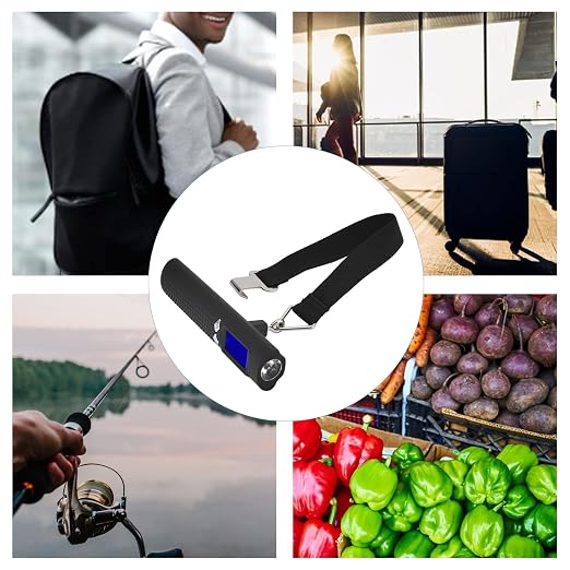 Luggage Scale, Portable Digital Hanging Baggage Scale, 3in1 50kg/110lbs Digital Luggage Baggage Scale with Flashlight Power Bank Function LCD Display for Travel Weight - Image 7