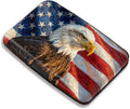Maicican RFID Blocking Aluminum Credit Card Holder | Slim Metal Wallet for Women & Men, Business Card Case for Travel, Fits Front Pocket, Card holder wallet - American Flag Eagle by Maicican