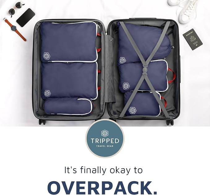 TRIPPED Travel Gear Extra Large Compression Packing Cubes 6-Piece Set - Image 9