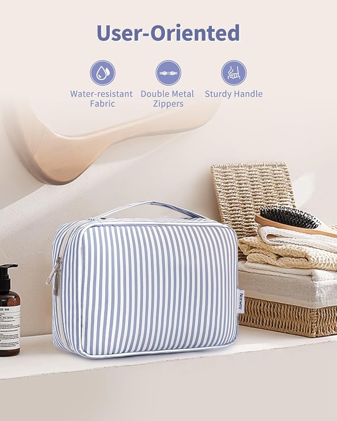 Narwey Small Hanging Travel Toiletry Bag for Women, Travel Bag for Toiletries, Makeup Bag Organizer Cosmetic Bags Make Up Bags for Girls - Image 6