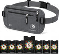 VENTURE 4TH Travel Money Belt with 7 RFID Sleeves - Gray by VENTURE4TH
