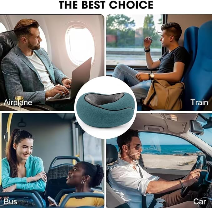 WEERSHUN Travel Pillows for Airplanes,2026 New Travel Pillow,Travel Neck Pillow Airplane Memory Foam Travel Pillow Neck Pillow for Traveling Suitable for Airplanes,Offices and Cars - Image 4