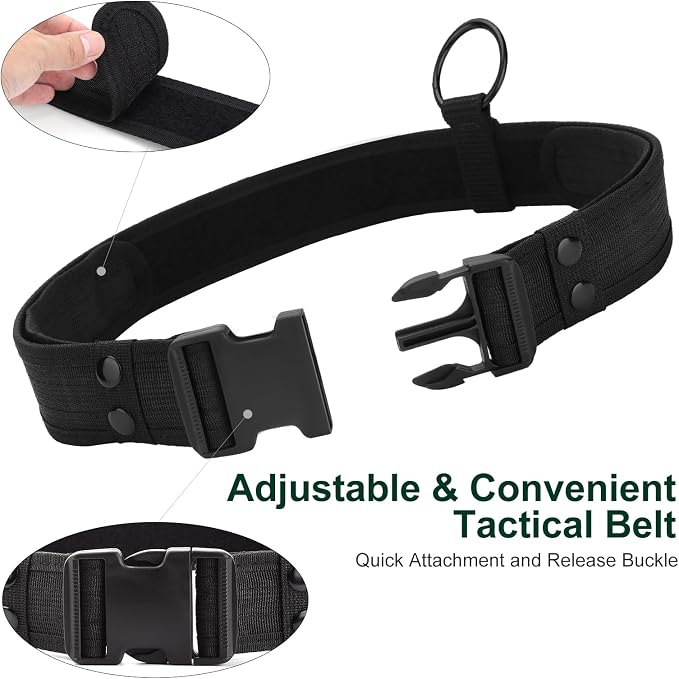 Police Security Duty Belts Correctional Officers Ultility Cop Costume Belt Law Enforcement for Women Men Hunting - Image 3