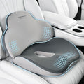 Coverado Car Seat Cushion and Lumbar Support Pillow, Memory Foam Ergonomic Back Support Driving Seat Cushion for Sciatica, Tailbone, Back Pain, Non-Slip Washable Cushion for Car, Driver, Office by COVERADOAUTO