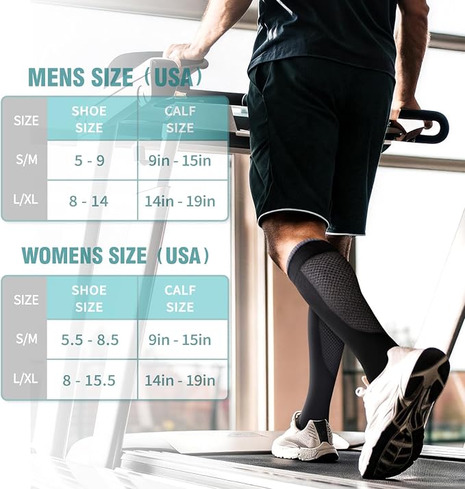 Copper Compression Socks for Women & Men (6 pairs) - Best Support for Nurses, Running, Hiking, Recovery - Image 6