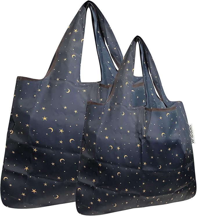 allydrew Large Foldable Tote Nylon Reusable Grocery Bags by allydrew