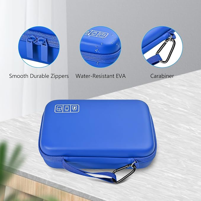 ProCase Hard Travel Electronic Organizer Case for MacBook Power Adapter Chargers Cables Power Bank Apple Magic Mouse Apple Pencil USB Flash Disk SD Card Small Portable Accessories Bag - Image 8