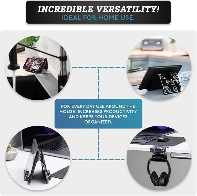 AirGLO Flex Flap - Adjustable, Portable Phone Stand for Travel, Home, Desk, Bed, Treadmill, iPad, Tablet - Image 5