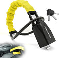 KAYCENTOP Car Steering Wheel Lock, Seat Belt Lock, Anti-Theft Device, Max 17 Inch Length, Small and Light-Weight, Multi-Functional, Fit Most Vehicle, SUV, Golf Cart Security (Yellow) by KAYCENTOP