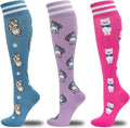 fenglaoda Compression Socks for Women Men 3 Pairs Graduated Compression Support Circulation Socks for Nurses by fenglaoda