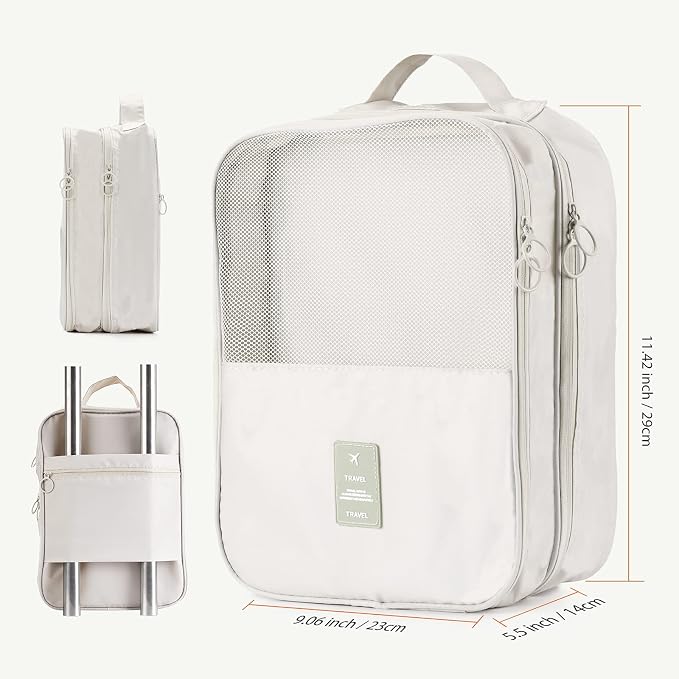 Shoe Bags for Travel,Shoe Bag Holds 3 Pair of Shoes,Shoe Storage Pouch for Travel and Daily Use,Shoe Organizer Travel Essentials for Packing in Suitcase,Waterproof - Image 3