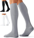 Compression Socks for Women and Men(3 Pairs)15-20mmHg - Best Circulation Support Socks by Bluemaple