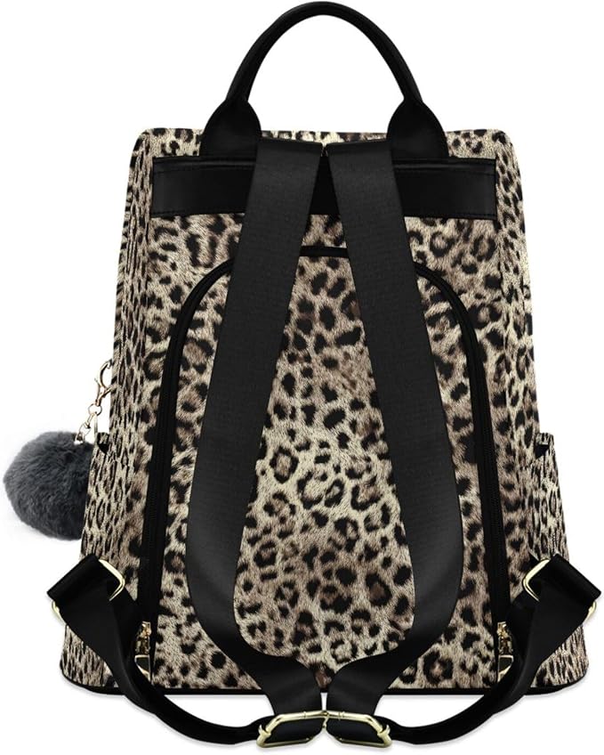 ALAZA Leopard Print Cheetah Animal Backpack Purse for Women Anti Theft Fashion Back Pack Shoulder Bag - Image 2