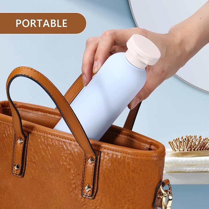 Travel Shampoo Bottle, Empty Plastic Squeeze Bottles 8.8oz with Flip Cap, Lotion Container for Toiletries Travel Size Shampoo and Conditioner - Image 5