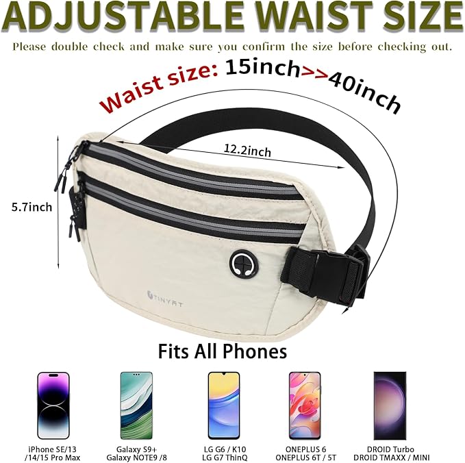Slim Running Belt for Women Men Runners Fanny Packs With Phone Holder Hidden Pockets Exercise Waist Bag for Marathon Workout - Image 3