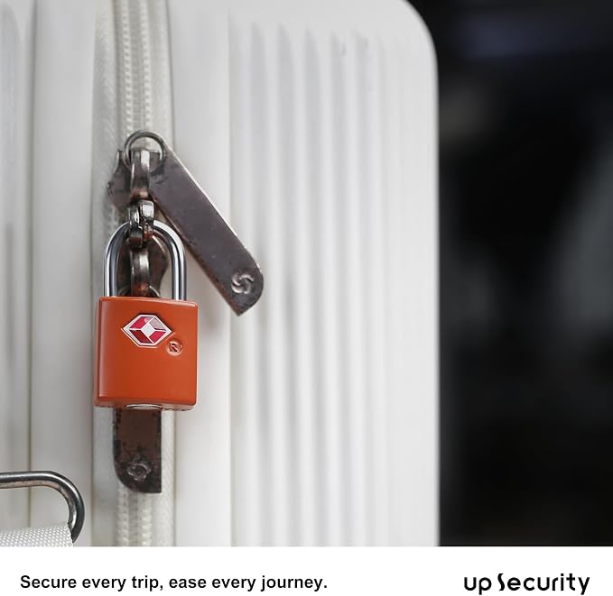 Luggage Locks TSA Approved 4 Pack, Small Lock with Key for Suitcase, Backpack, Bag Zipper, Travel Case, TSA Approved Small Padlock for Luggage, Travel Accessories, Mini Locker, Tool Box - Image 7