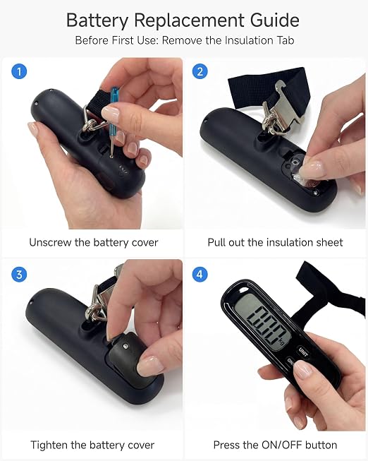 LUGGEX Luggage Scale, Suitcase Scale, Luggage Scale Travel Digital,1 Pack | Travel Scale with Large LCD Display, Portable & Battery Included - Image 8