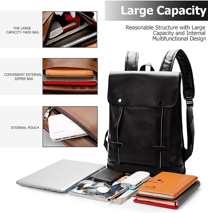 Anti Theft Laptop Backpack for Men Women, Lightweight Travel Bag | Lightweight business backpack, laptop storage and anti-theft travel styling support commute, campus and daily trips - Image 5