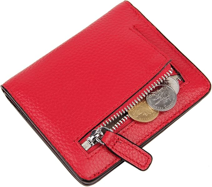 Small Leather Wallet for Women, Ladies Credit Card Holder RFID Blocking Women's Mini Bifold Pocket Purse - Image 6