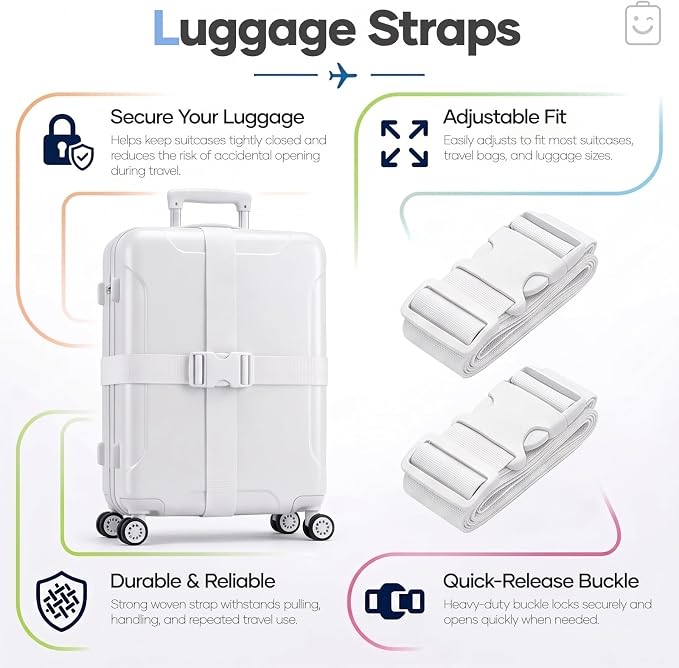 1/2/6/8/9/10/11 Set Compression Packing Cubes Garment Bags Garment Bag for Travel Essentials,White - Image 4