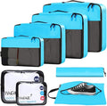 BAGAIL 8 Set/9 Set Packing Cubes Luggage Packing Organizer for Travel, Suitcase Packing Bags for Travel Accessories by BAGAIL