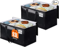 Heavy Duty Moving Bags, Extra Large Storage Bags, 93L, 2-Pack, Black | Foldable, with Zippers, Tag Pocket & Handles, Reusable, Space-saving, Water-Resistant, for moving & storage, Versatile Use by BlissTotes