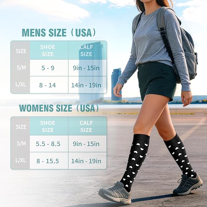 Copper Compression Socks for Women & Men (6 pairs) - Best Support for Nurses, Running, Hiking, Recovery - Image 6