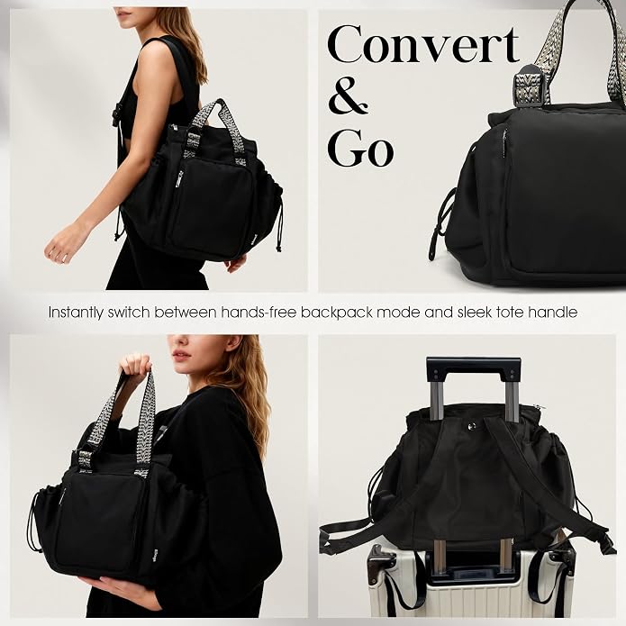 Everyday Bag Tote for Women, Spacious Diaper Bag with 16 Pockets, Durable Travel Bag, Sleek Work Shoulder Bag - Image 2